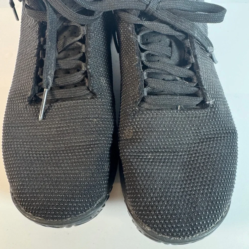 NOBULL Black SuperFabric Trainer Mens 6.5 Womens 8 Cross Training Shoes Blackout